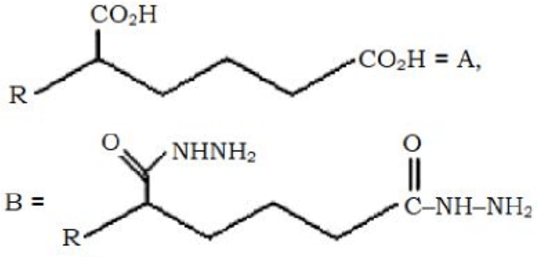 Reaction scheme showing oxidation of an alkyl-substituted cyclohexanone derivative and Wolff-Kishner reduction, followed by four sets of structures for A and B.