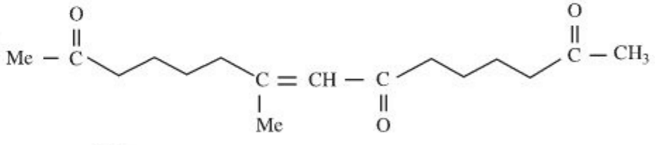 Intramolecular aldol condensation of a diketone in the presence of base (OEt-) and heat to form major product 'A'.