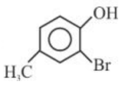 Multistep reaction starting from 4-nitrotoluene treated with (i) Br2, (ii) H2/Pd, (iii) NaNO2, HCl, 0°C, (iv) H3PO2 to give product (P), which is 2-bromotoluene (or 3-bromotoluene).