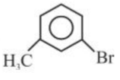 Multistep reaction starting from 4-nitrotoluene treated with (i) Br2, (ii) H2/Pd, (iii) NaNO2, HCl, 0°C, (iv) H3PO2 to give product (P), which is 2-bromotoluene (or 3-bromotoluene).