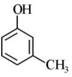 Four substituted phenol structures: (1) 4-nitrophenol, (2) 4-chlorophenol, (3) 4-methylphenol, (4) phenol.