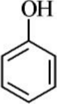 Four substituted phenol structures: (1) 4-nitrophenol, (2) 4-chlorophenol, (3) 4-methylphenol, (4) phenol.