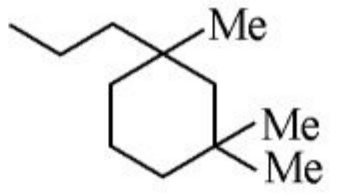 Reaction of cyclohex-2-en-1-one with 1) MeMgBr/CuI, 2) nPrI, and four product options.