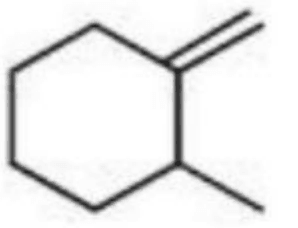 Reaction scheme showing bicyclic diol reacting with H3O+ to produce a major product, along with 4 multiple choice structure options.