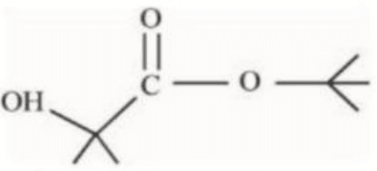 Reaction of a tert-butyl substituted aldehyde with 2-hydroxy-2-methylpropanoic acid under acidic conditions, with 4 cyclic acetal/lactone product options.