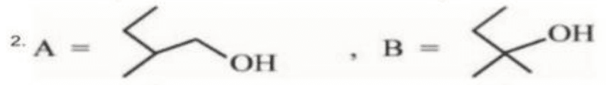 Reaction scheme of an alkene with Hg(OAc)2, H2O / NaBH4 to give B and BH3, THF / H2O2/OH- to give A.